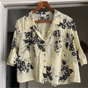 EUC Vintage Eyelet Blouse